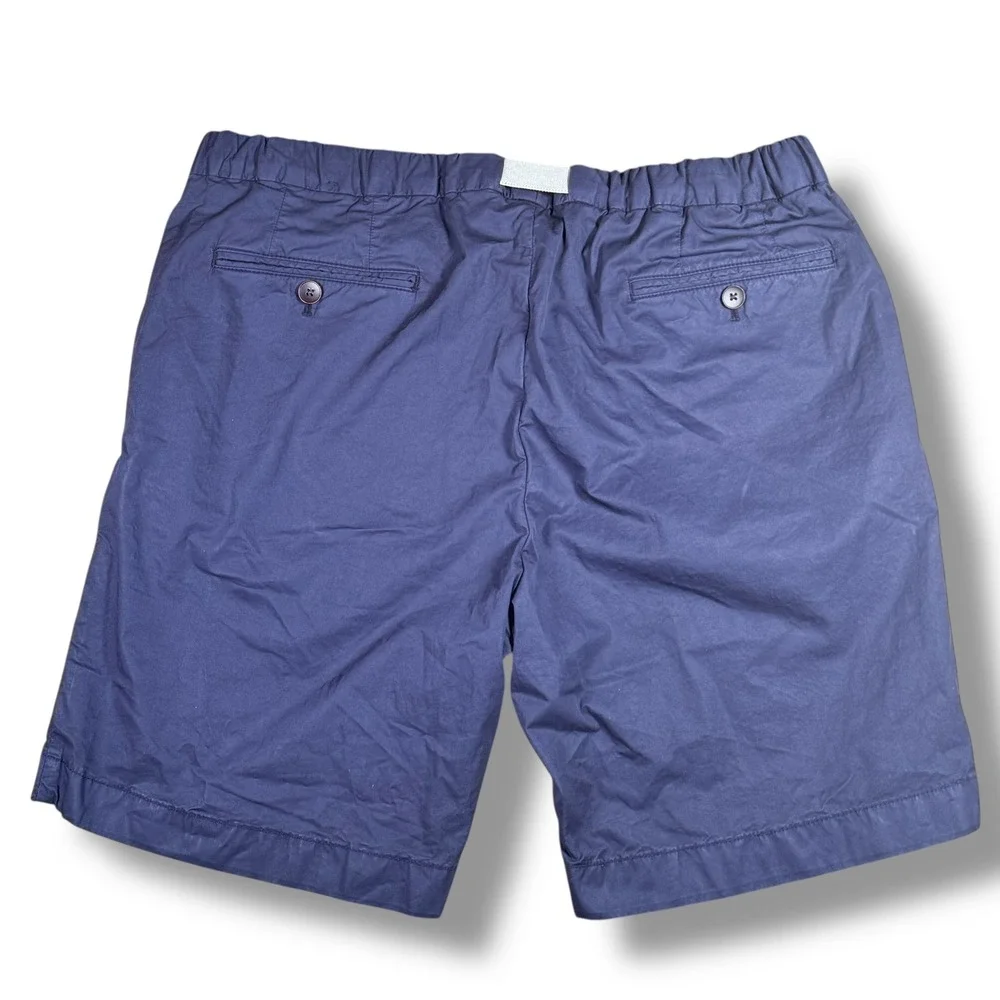 Ledbury Performance Shorts Mens 32 Navy Blue Belted Elastic Stretch Summer